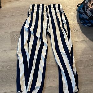 Splendid navy and white striped pants